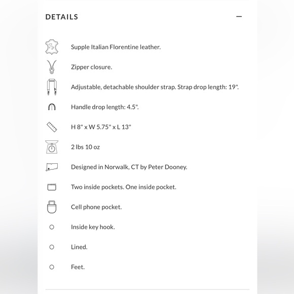 Dooney bourke Florentine leather satchel small - Picture 12 of 13